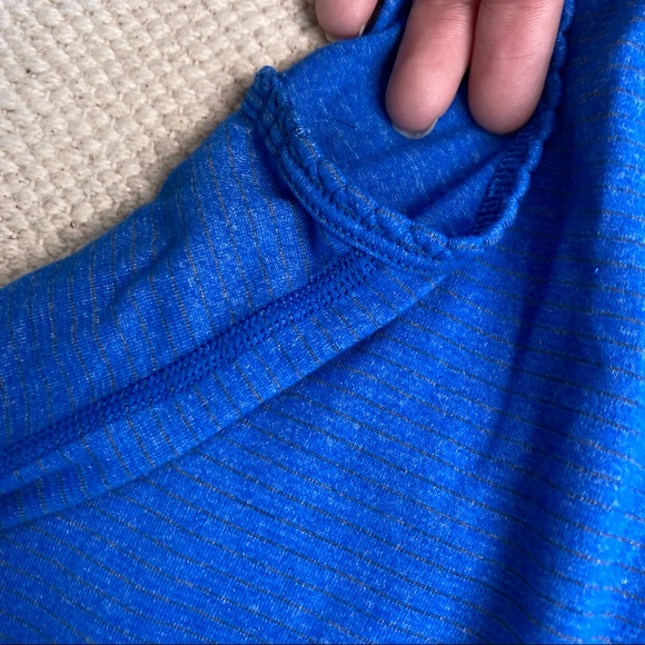 LULULEMON dream blue 105 F Singlet scalloped tank top 6 - Picture 6 of 11